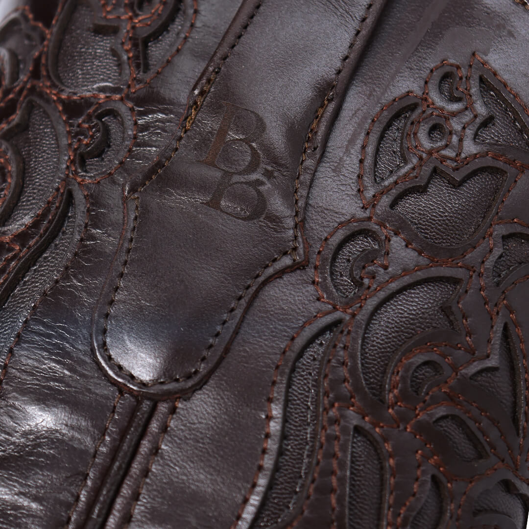 Bota Mandala Café en Piel de Res BB103