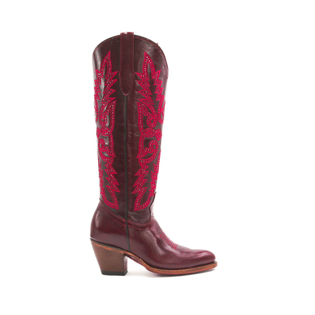 Bota Loretta Oval en Piel de Res BB124