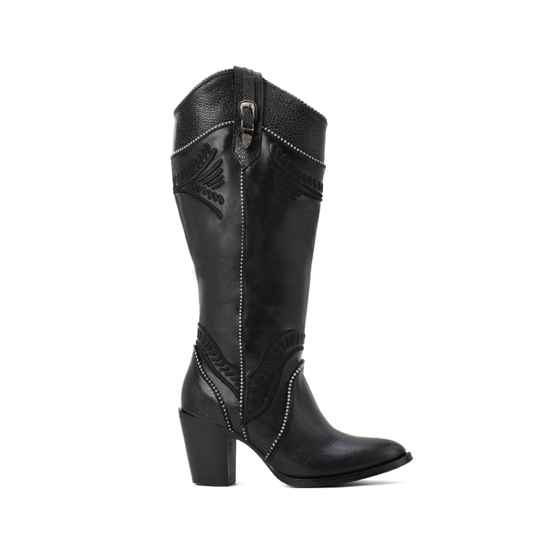 Bota Hilton en Piel de Venado Curvy BB501