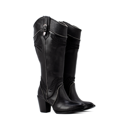 Bota Hilton en Piel de Venado Curvy BB501