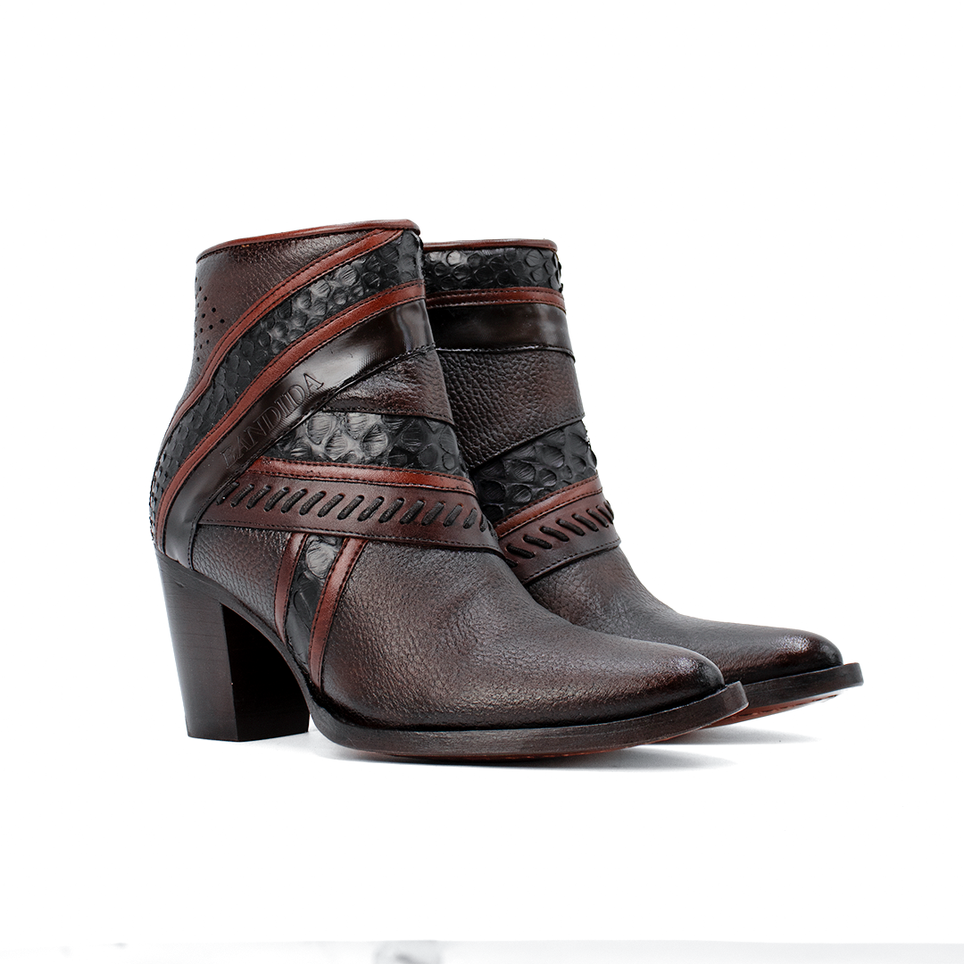 Botín Valentina en Piel de Venado BB540