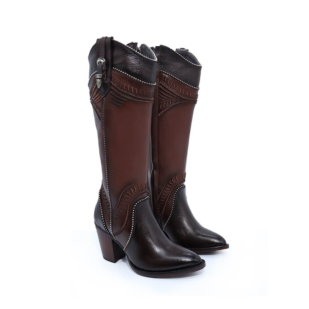 Bota Hilton Café en Piel de Venado BB202
