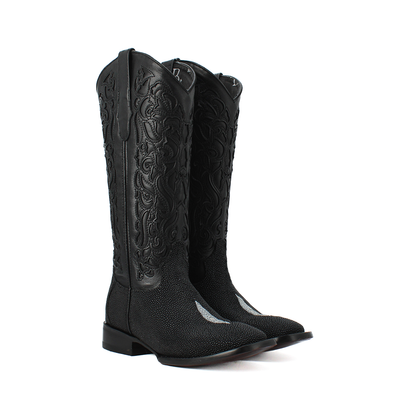 Bota Mandala en Piel de Res con Mantarraya BB242