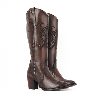 Bota Georgina en Piel de Venado BB202