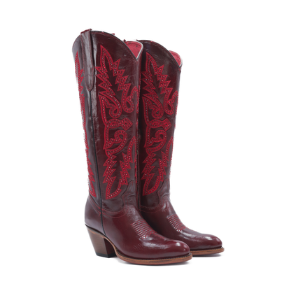 Bota Loretta Oval en Piel de Res BB124