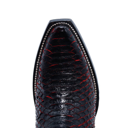 Bota Catalina en Piel de Python BB204
