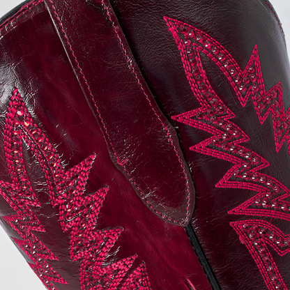 Bota Loretta Oval en Piel de Res BB124