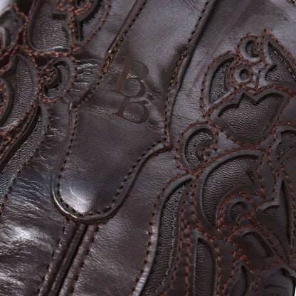 Bota Mandala Café en Piel de Res BB103
